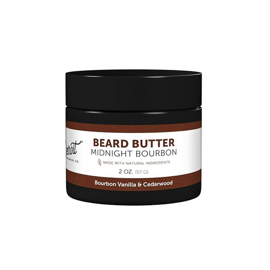 Detroit Grooming Co. Beard Butter for Men | Limited Edition | Softens, Hydrates & Nourishes with Safflower Oil & Shea Butter | Midnight Bourbon Scent, 2oz