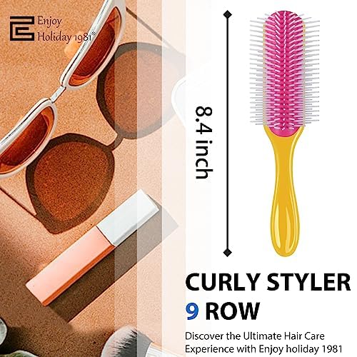 Curly Hair Brush for Women Men Curl Defining Hairbrush Small Mini Detangler Edge Combs Barber Styling Tools Travel Accessories Cruise Ship Essential 2026 Beach Vacation Must Have Gift