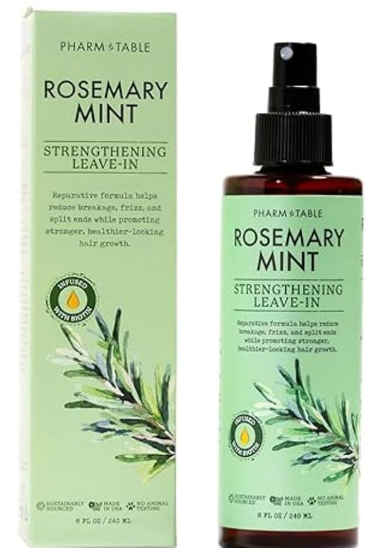 Leave In Conditioner Spray - Rosemary & Mint Scalp Treatment - Anti-Dandruff and Dry & Itchy Scalp treatment, Hydrating & Medicated Formula for Psoriasis and Scalp Care - Detangles & Nourishes Hair.