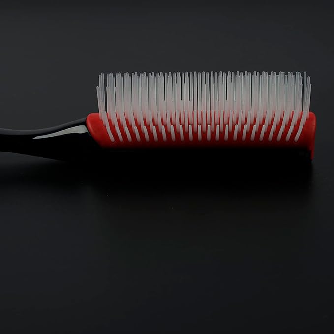 2 Pcs 9 Row Classic Styling Curly Hair Brush for Detangling, Separating, Shaping. For Women and Men Wet or Dry Hair.