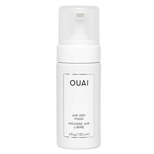 OUAI Air Dry Foam - Hair Mousse for Curly Hair & Beach Waves - Conditioning & Detangling With Kale and Carrot Extract - Paraben, Phthalate and Sulfate Free (4 Oz)