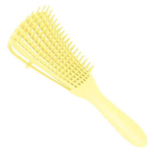 Detangling Brush for Afro America/African Hair Textured 3a to 4c, Knots Detangler Scalp Massage Comb for Women, Beige (3 Count)