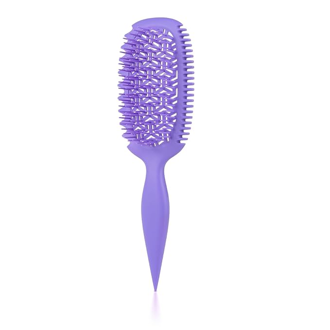 Candy Brush Curl Defining Vented Hair Brush for Effortlessly Detangling Shaping and Styling, Airflow Brush with EdgeLift for All Wet or Dry Hair Types for Women and Girl, Reduce Pulling and Frizzing