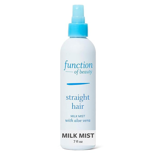Function of Beauty Straight Leave In Hair Conditioner - Sulfate-Free Leave In Conditioner Treatment for Natural Volume & Shine - Anti-Frizz, Lightweight & Hydrating - Oily Hair Care Products