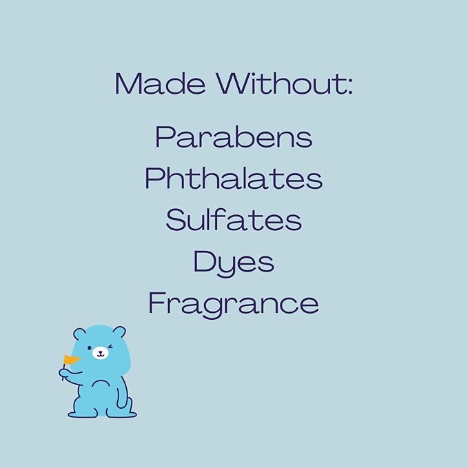 Hello Bello Ultra-Hydrating Baby Shampoo & Body Wash, Fragrance-Free, Tear Free & Safe for Sensitive Skin, 10oz Bottle