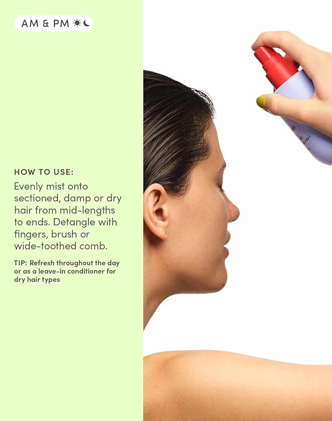 Evereden Kids Detangler Spray: 4-in-1 Leave-In Hair Spray | Detangle, Moisturize, & Protect | Easily Tackle Even the Toughest Knots | Clean & Vegan All types of Hair Product for Kids