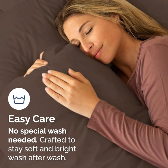 Queen Pillow Cases Set of 6 - Ultra Soft Hotel Quality Pillowcase Covers - Comfy & Wrinkle Free - Shrink, Stain and Fade Resistant - Easy-Care, Machine Washable Pillow Protectors - 6 Pcs Set - Brown