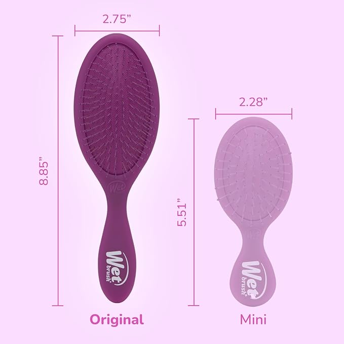 Wet Brush Original Detangler Hair Brush, Purple Frost - Ultra-Soft IntelliFlex Bristles - Detangling Brush Glides Through Tangles For All Hair Types (Wet Dry & Damaged Hair) - Women & Men