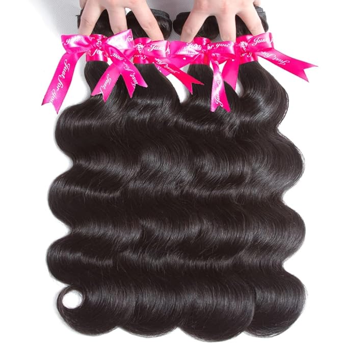 Beauty Princess Brazilian Human Hair Bundles Body Wave 10A Human Hair Weave 4 Bundles 20 22 24 26Inch