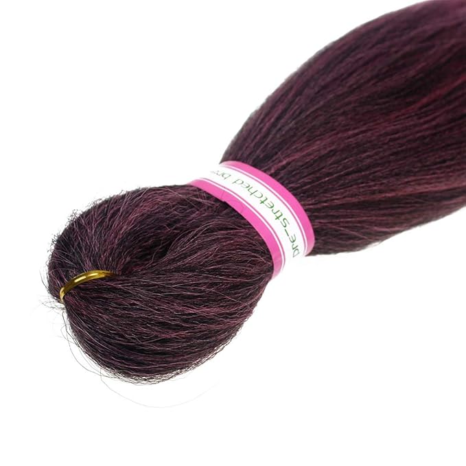 Dorsanee Ombre Pink Braiding Hair Pre Stretched 20 Inch 6 Packs Braiding Hair Extensions for Crochet Box Braids Twists Locs Hair Itch Free Soft Yaki Texture Hot Water Setting (20inch,#1B/Pink)