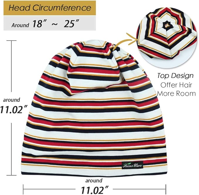 Adjustable Satin Lined Sleep Cap for Dreadlocks Curly Hair Large Head-Stay On Overnight