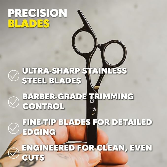 The Beard Club Premium Beard Kit for Men - Grooming & Care Kit - Cedar & Sandalwood Oil, Sandalwood Balm, Shampoo, Brush, Comb, Trimming Scissors, Straight Edge Razor - Gift Set