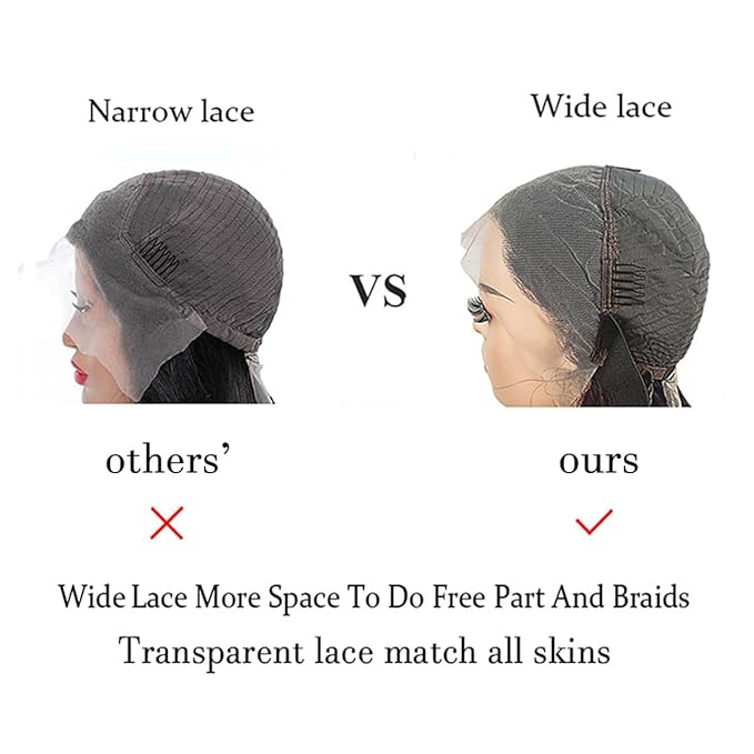 SENSAIRUITE Highlight Ombre Straight Lace Front Wigs Human Hair 13x4 180% Density HD Transparent Glueless Lace Frontal Wigs Pre Plucked with Baby Hair 20 Inches