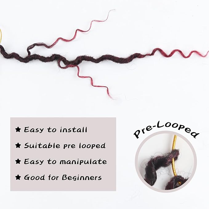 Goddess Locs Crochet Hair,10 Inch 9 Packs Synthetic Faux Locs Crochet Hair for Black Women,River Locs Hair Extensions Boho Style Pre looped Faux with Curly Ends