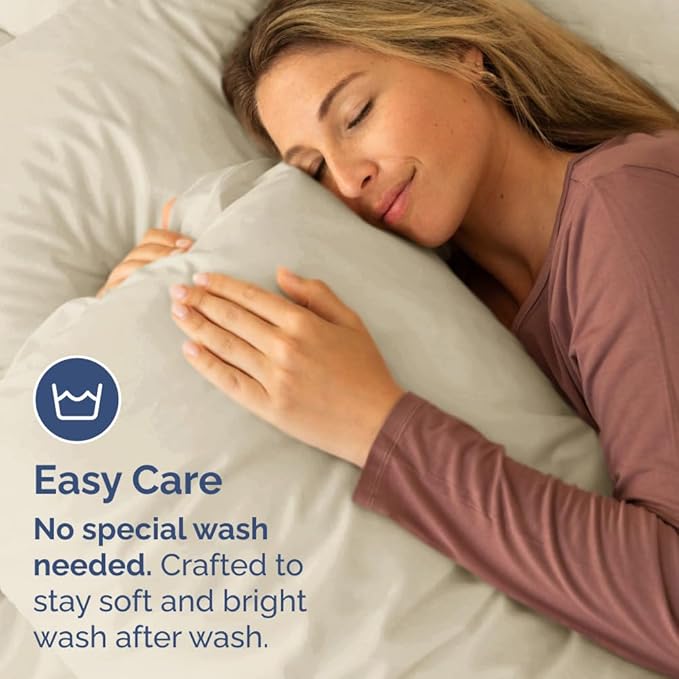 King Pillow Cases Set of 10 - Ultra Soft Hotel Quality Pillowcase Covers - Comfy & Wrinkle Free - Shrink, Stain and Fade Resistant - Easy-Care, Machine Washable Pillow Protectors - 10 Pcs Set - Wheat