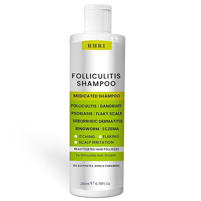 Anti Fungal Shampoo for Folliculitis, Seborrheic Dermatitis, Dandruff, Scalp Psoriasis & Itchy Dry Scalp Relief