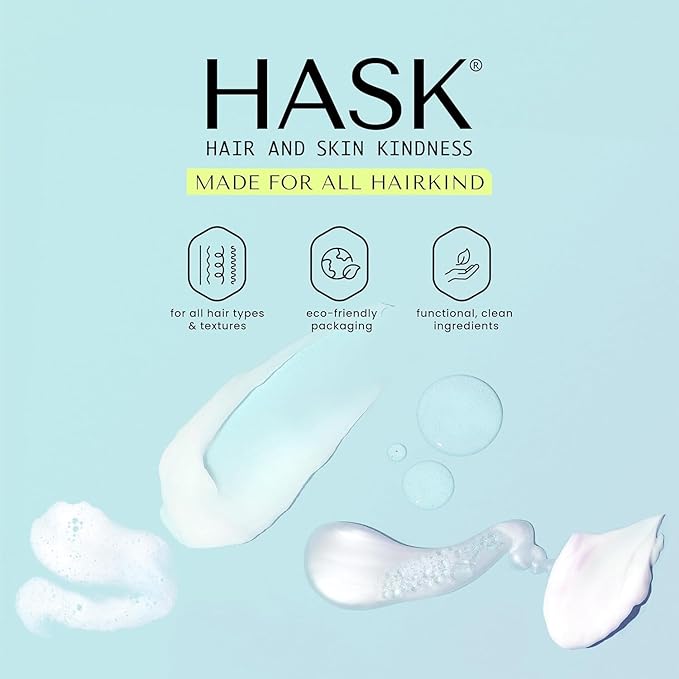HASK 5-in-1 Leave-In Conditioner Duo (6oz-Qty 2) & Deep Conditioner Packette, Color Safe, Sulfate-Free, Paraben-Free, Gluten-Free, for All Hair Types (Curl Care)