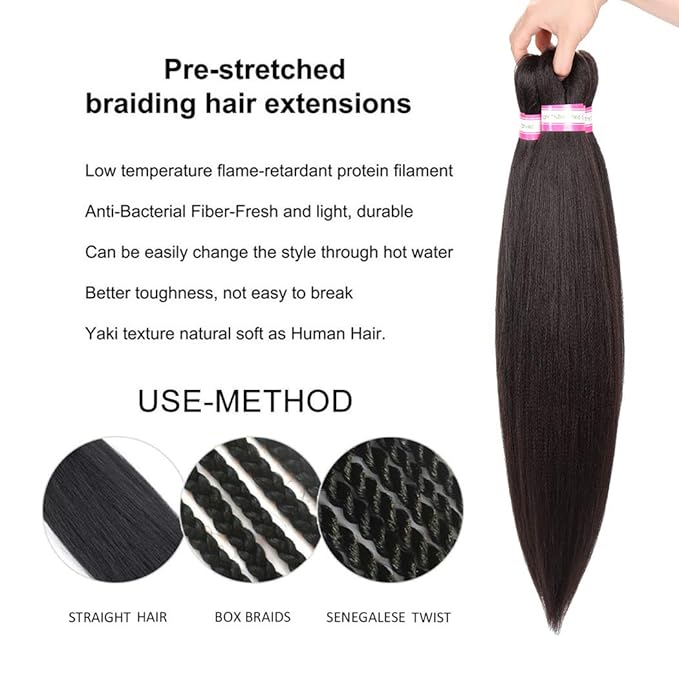 Pre Stretched Braiding Hair Short Brown Braids 14 Inch 8 Packs Professional Braiding Hair Extensions Synthetic Crochet Twist for Women (14 Inch, 4#)