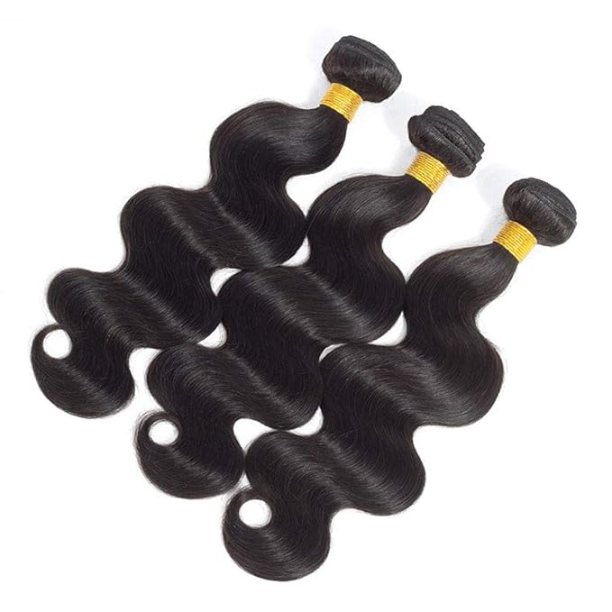 12A Body Wave 3 Bundles with 5×5 HD Lace Closure (22 24 26+20") 100% Unprocessed Brazilian Virgin Body Wave Human Hair Weave Bundles with Closure Natural Color