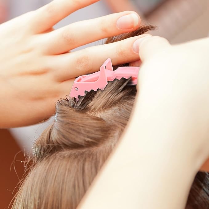 HH&LL Hair Clips for Women – Wide Teeth & Double-Hinged Design – Alligator Styling Sectioning Clips of Professional Hair Salon Quality - 10Pack (Mixed Candy)