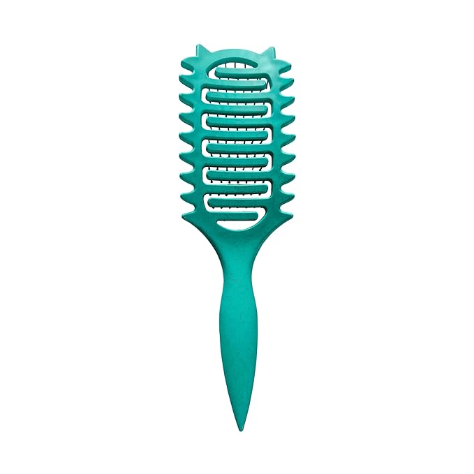 Curl Defining Brush,2025 Vented Hair Brush for Detangling Styling,Curl Brush For Curly Hair Wet,Shaping And Defining Curls For Women And Men (Green)