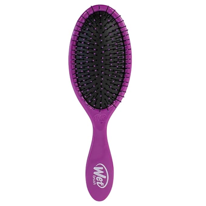 Wet Brush Original Detangling Hair Brush, Purple, Ultra-Soft IntelliFlex Bristles, Detangler Hairbrush Glides Through Tangles With Ease For All Hair Types, For Women, Men, Wet & Dry Hair