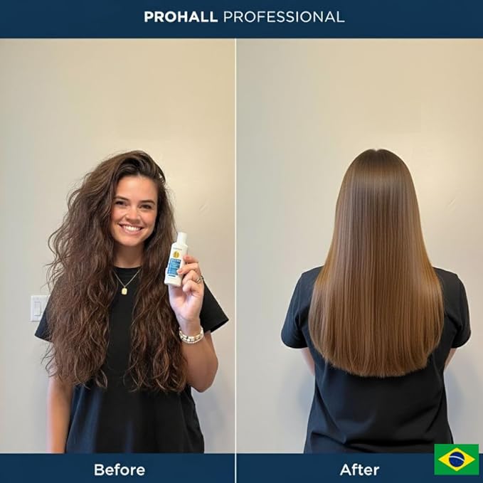 Brazilian Keratin Treatment Blowout Complex-PROHALL SELECT ONE 4.05 oz-Formaldehyde Free Keratin Hair Treatment-Queratina Brasileña Keratina Para Alisar el Pelo Sin Formol-Pack of 2