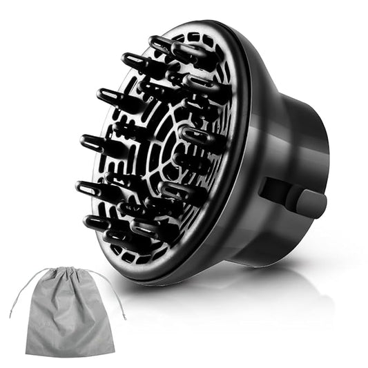 KAHEM Universal Hair Diffuser, Adjustable from 1.77 Inch to 2.76 Inch, Hair Dryer Diffuser Attachment for Frizz-free curly hair,Professional Blow Dryer Diffuser