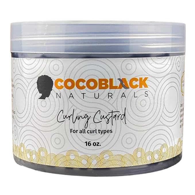 Curling Custard Ghana for Coily Kinky Type 4c Hair, 16 fl oz