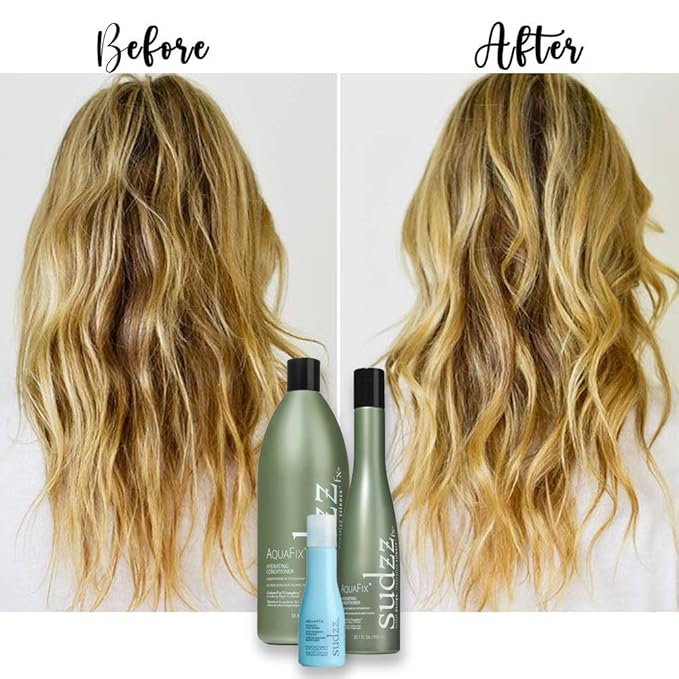 SUDZZFX Conditioner for Dry Hair - AquaFix Hydrating Hair Conditioner - Deep Conditioner for Damaged Hair - 10.1 Fluid Ounce