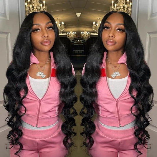 Aopusi Hair Bundles Body Wave 100% Brazilian Remy Human Hair 3 Bundles 10A Grade Virgin Hair Extensions Natural Color（24 26 28 Inch）