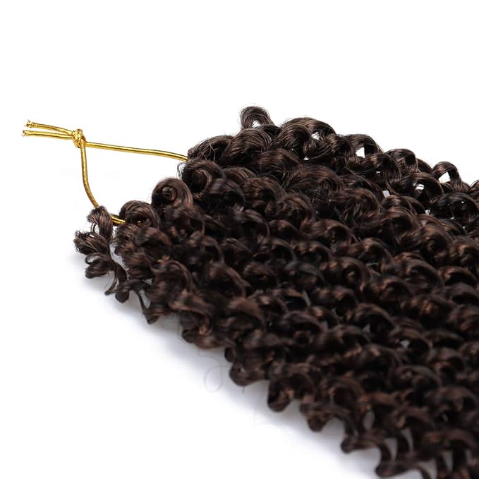 Dorsanee Ombre Brown Passion Twist Hair 22 Inch 7 Packs Water Wave Crochet Hair Long Bohemian Curly Braiding Hair for Butterfly Locs, Faux Locs, Boho Style Spring Twist Crochet Braids (T30#)