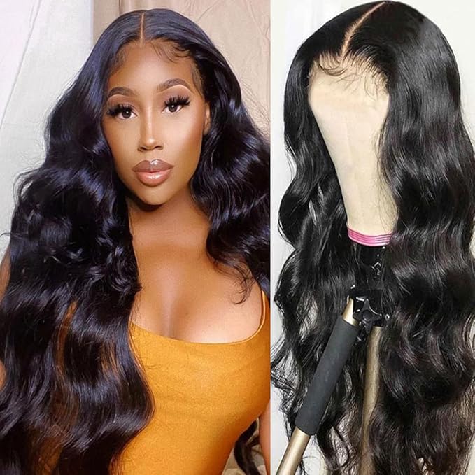 YISEA 12A Brazilian Body Wave Bundles with Closure(12 14 16 18+10 Closure) 100% Unprocessed Human Hair 4 Bundles with 4x4 Lace Closure Braziian Virgin Human Hair
