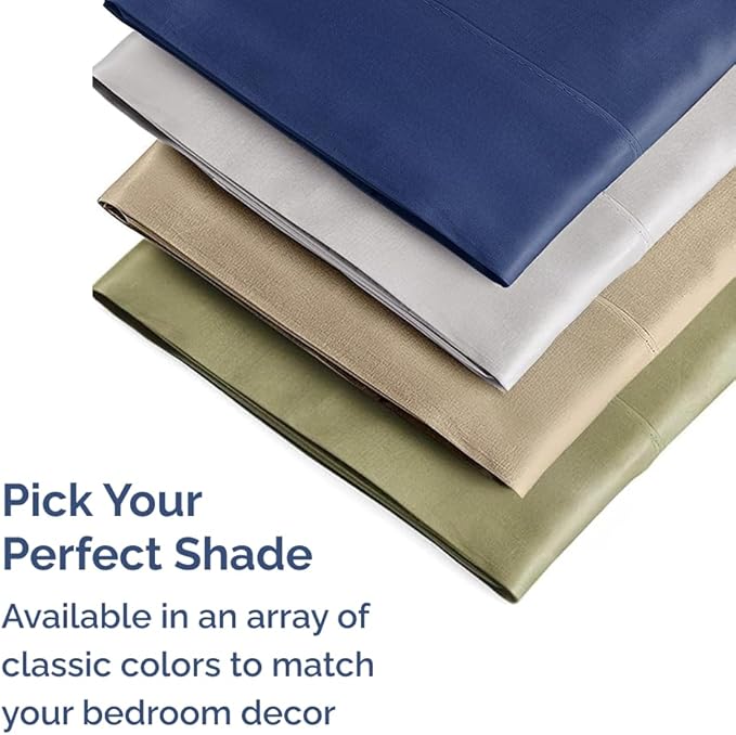 Queen Pillow Cases Set of 8 - Ultra Soft Hotel Quality Pillowcase Covers - Comfy & Wrinkle Free - Shrink, Stain and Fade Resistant - Machine Washable Pillow Protectors - 8 Piece Set - Heathered Grey