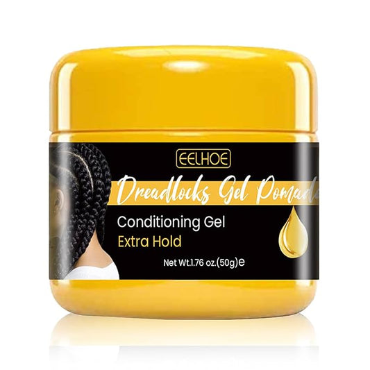 Hair Styling Gel, 50g - Twist and Lock Edge Control for Curly, Braids, Locs, Twists, Cornrows, Wavy or Kinky Hair, No White Residue, Extreme Hold & Reduces Frizz