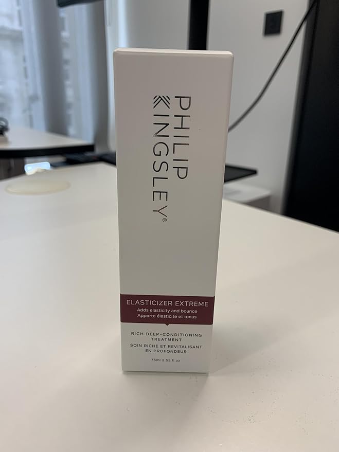 PHILIP KINGSLEY | Elasticizer Extreme | Deep Conditioning Hair Mask Repair Treatment | Pre-Shampoo Deep Conditioning Mask | Reduces Breakage and Frizz | For Dry, Damaged and Curly Hair | 2.53oz