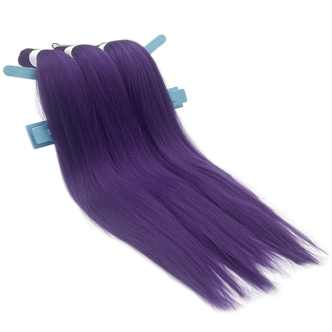 Purple Braiding Hair Pre Stretched Synthetic Braiding Hair Extensions for Braiding Box Braids Crochet Knotless Kids Micro Jumbo Pre Sectioned Braiding Hair Color 26 inch 3 pack