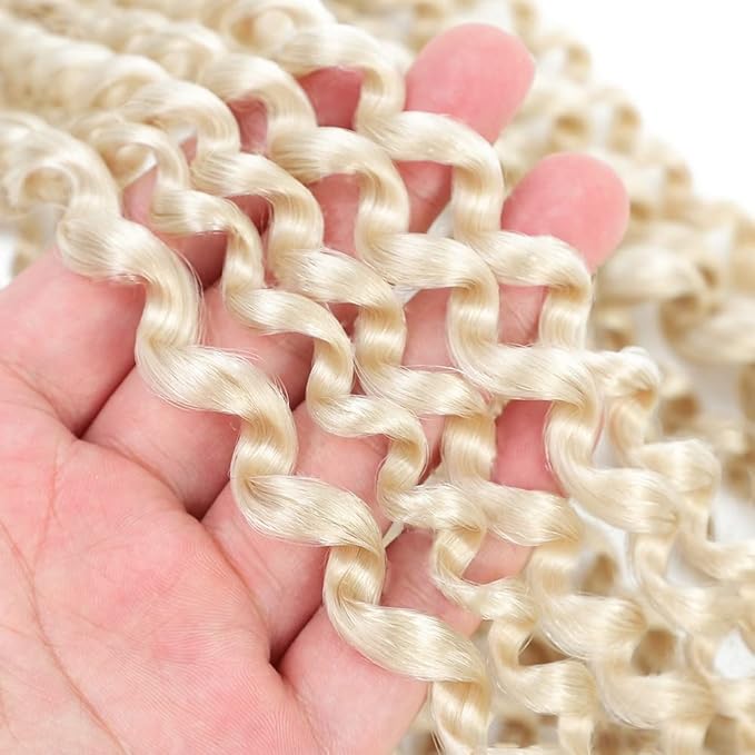 Blonde Passion Twist Hair 24 Inch 8 Packs Passion Twist Crochet Hair For Women Passion Twists Braiding Hair Long Bohemian Spring Twist Hair Crochet Braids Synthetic Hair Extension (24 Inch, 613#)