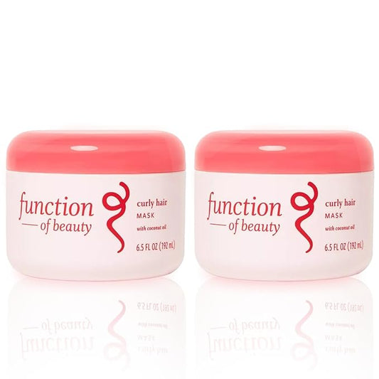 Function of Beauty Hair Mask for Curly Hair - Sulfate-Free Deep Conditioning Hair Mask for Smooth Natural Curls & Bounce - Hydrating & Moisturizing with Coconut Oil - Dry & Dull Hair Care Products