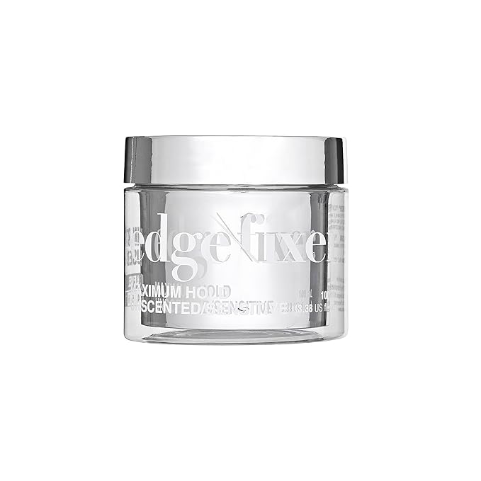 Red by Kiss Edge Fixer 24 Hour Maximum Hold Edge Wax No Flaking Biotin B7 Infused Hair Gel 3.38 fl.oz (Unscented)