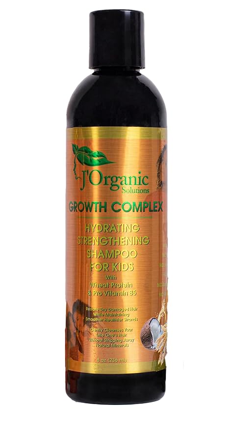 J' Organic Solutions Hydrating, Strengthening shampoo Phthalates-Free, No Sulfate, Paraben-free Baby And Toddler 8oz