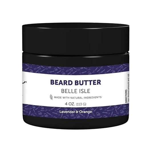 Detroit Grooming Co. Beard Butter for Men | Softens, Thickens & Hydrates with Safflower Oil & Shea Butter | Belle Isle Scent, 4oz