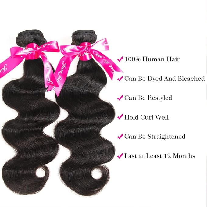Beauty Princess Brazilian Human Hair Bundles Body Wave 10A Human Hair Weave 3 Bundles 16 16 18inch