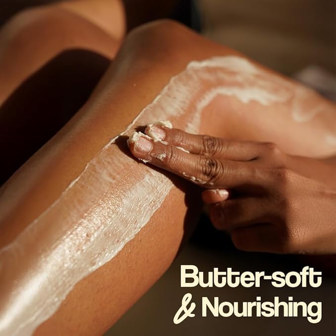 AKWAABA Whipped Shea Butter (Baby Powder) – Nourishes & Moisturizes | Made with Shea Butter | No Dyes & Parabens | 12 oz / 340 g