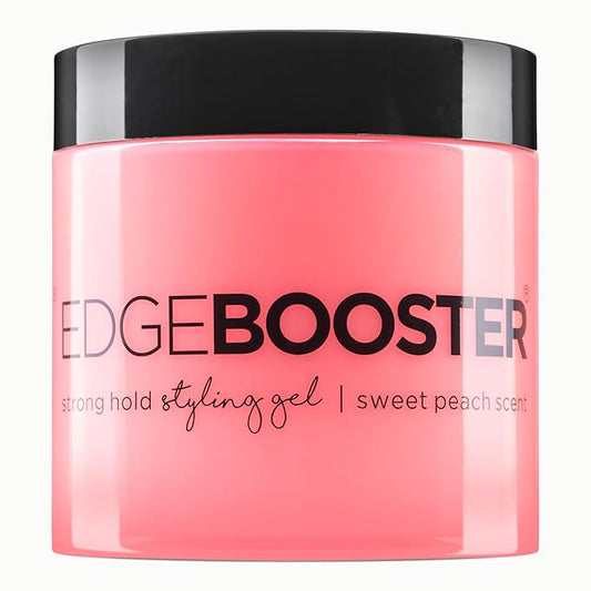Style Factor EDGE BOOSTER® Strong Hold Styling Gel | Alcohol-Free Hair Gel with Camellia Sinensis Seed Oil for Curly, Wavy & Sleek Styles | Frizz Control, Long-Lasting and Flexible Hold (16.9oz)