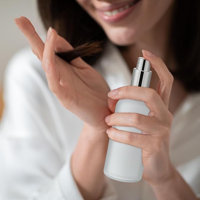 Roshtia 30 Pcs 3.4 oz/ 100 ml Gold, Silver, Rose Gold Glass Spray Bottle Refillable Perfume Atomizer Clear Decorative Empty Bottles with Fine Mist Sprayer Pump for Face Body Travel