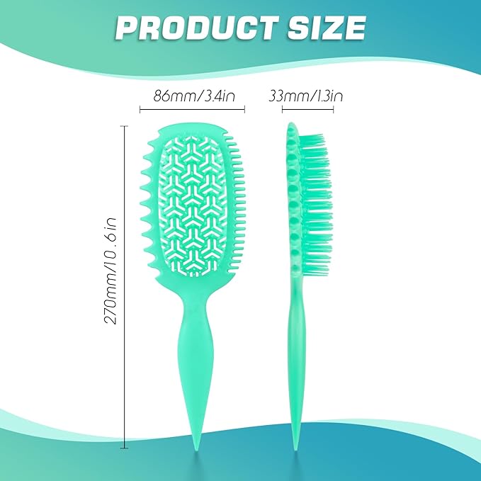 Candy Brush Curl Defining Vented Hair Brush for Effortlessly Detangling Shaping and Styling, Airflow Brush with EdgeLift for All Wet or Dry Hair Types for Women and Girl, Reduce Pulling and Frizzing