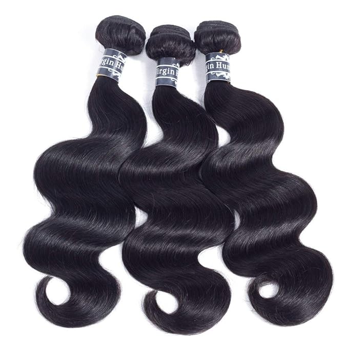 Amella Hair Brazilian Virgin Remy Body Wave Bundles with T Part Closure 4x0.75 Middle Part(20 22 24+18) 8A Body Wave Human Hair 3 Bundles with Closure T-Part Lace Closure Human Hair for Black Women