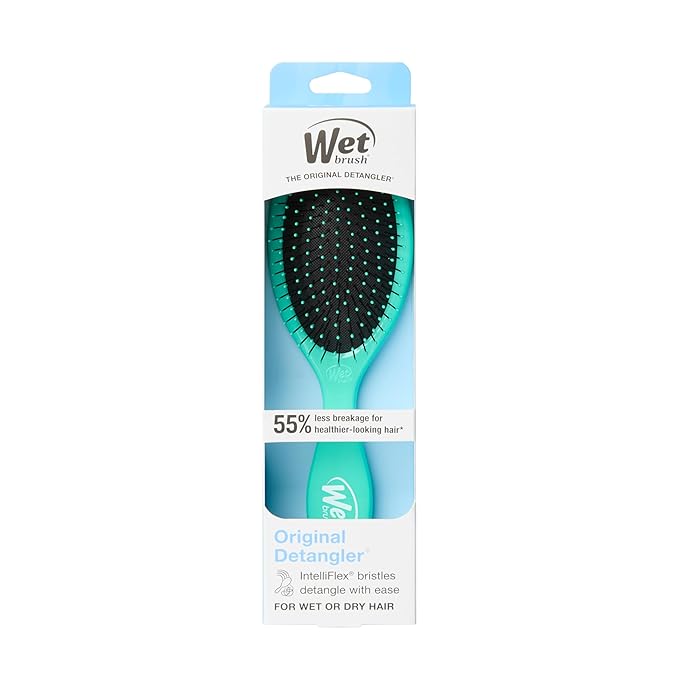 Wet Brush Original Detangler Hair Brush, Amazon Exclusive Aqua- Ultra-Soft IntelliFlex Bristles-Detangling Hairbrush Glides Through Tangles For All Hair Types (Wet Dry & Damaged Hair) - Women & Men