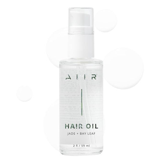 AIIR Jade Hair Oil - Treatment for Dry, Damaged or Curly, Frizzy Hair - Brilliant Shine and Moisture Lock, Hair Products for Women - 2 fl oz